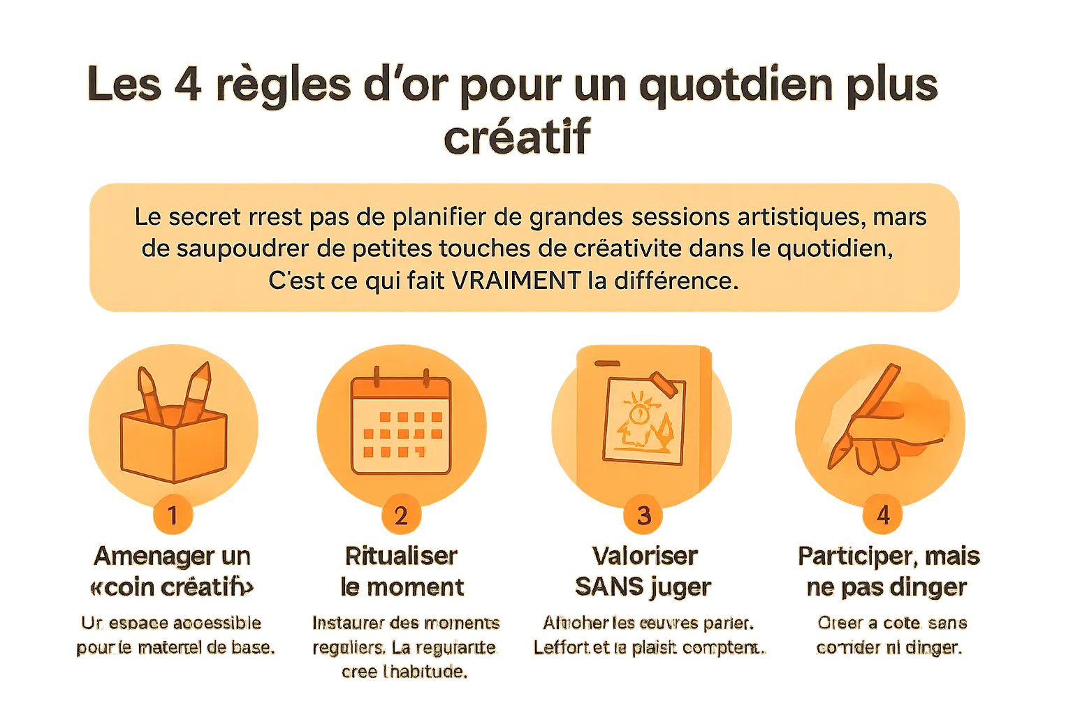 4 regles dor pour un quotidien creatif