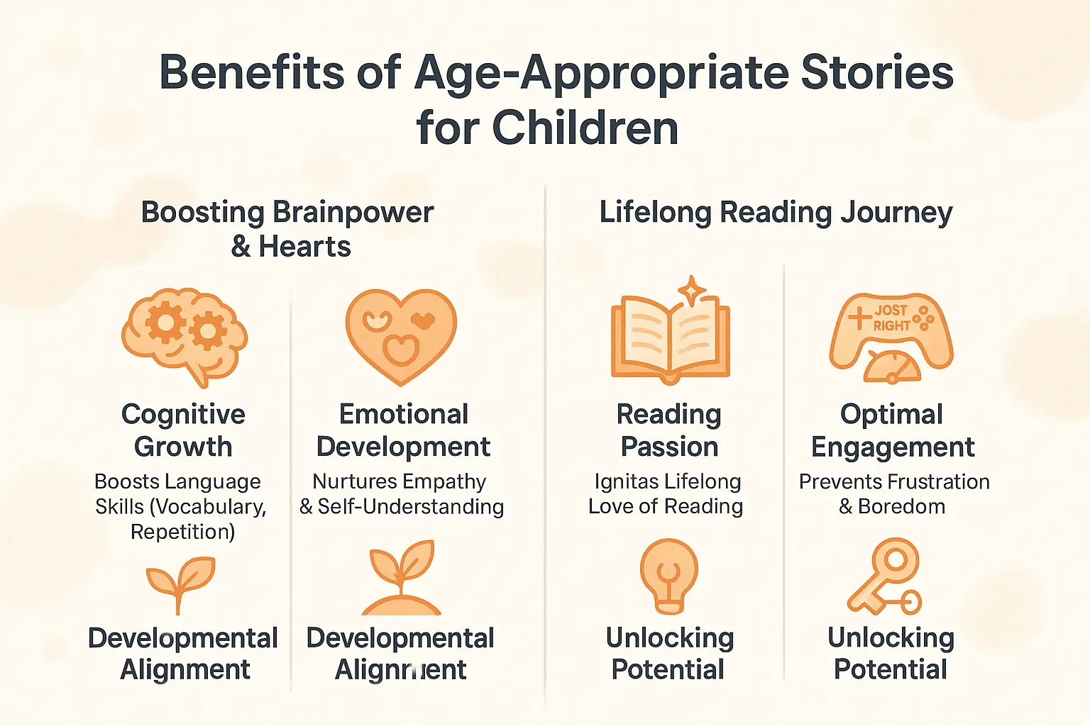 Benefits of age-appropriate stories for children's development
