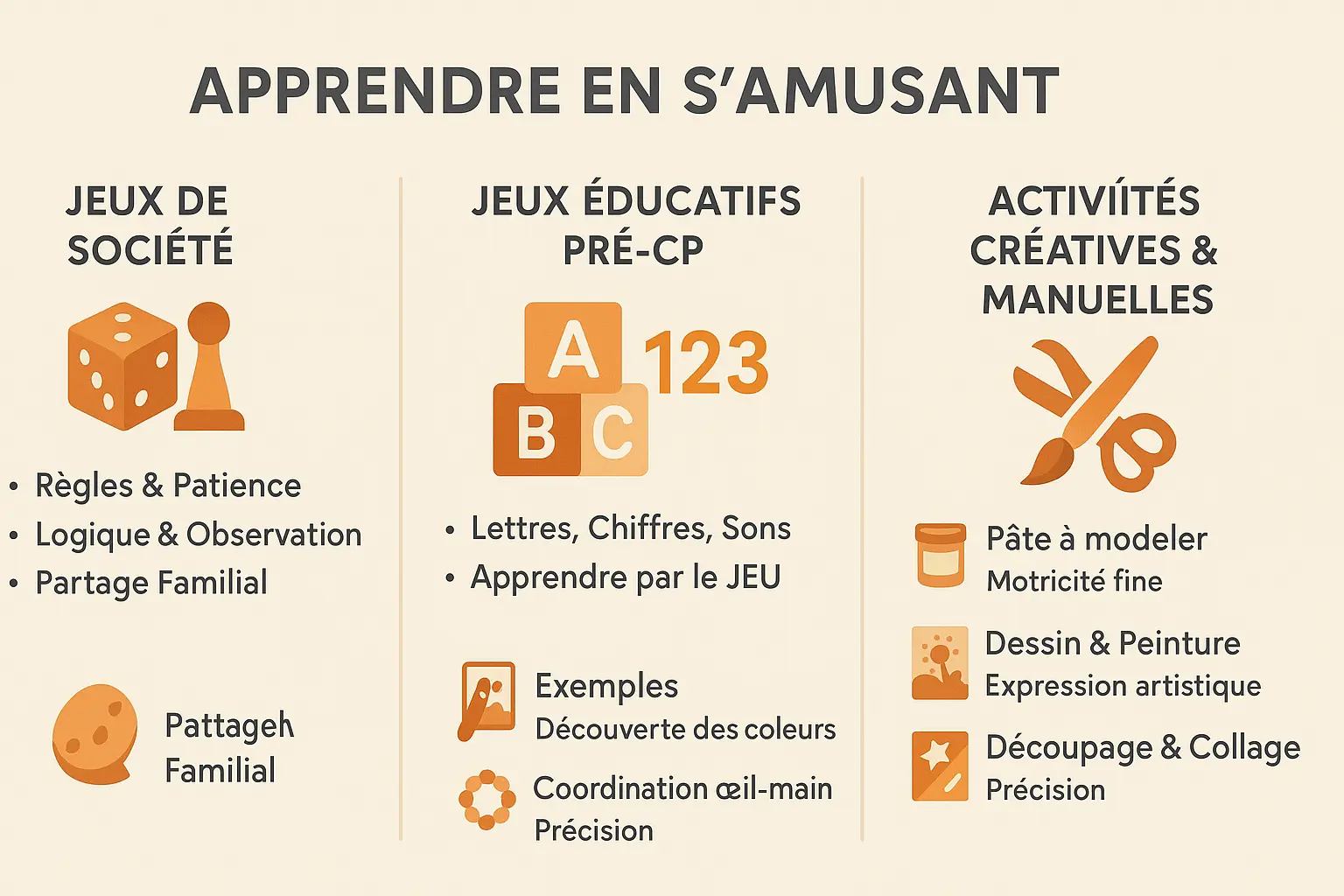 illustration pour apprendre en s'amusant