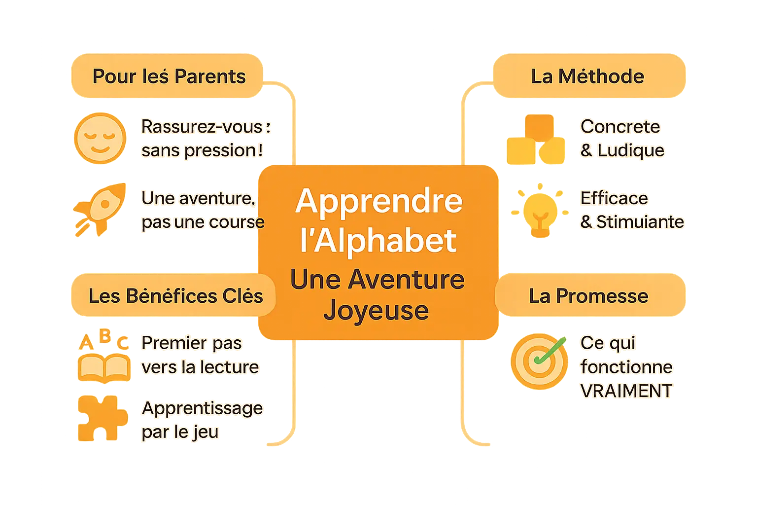 Illustration d'un enfant jouant avec des lettres colorées