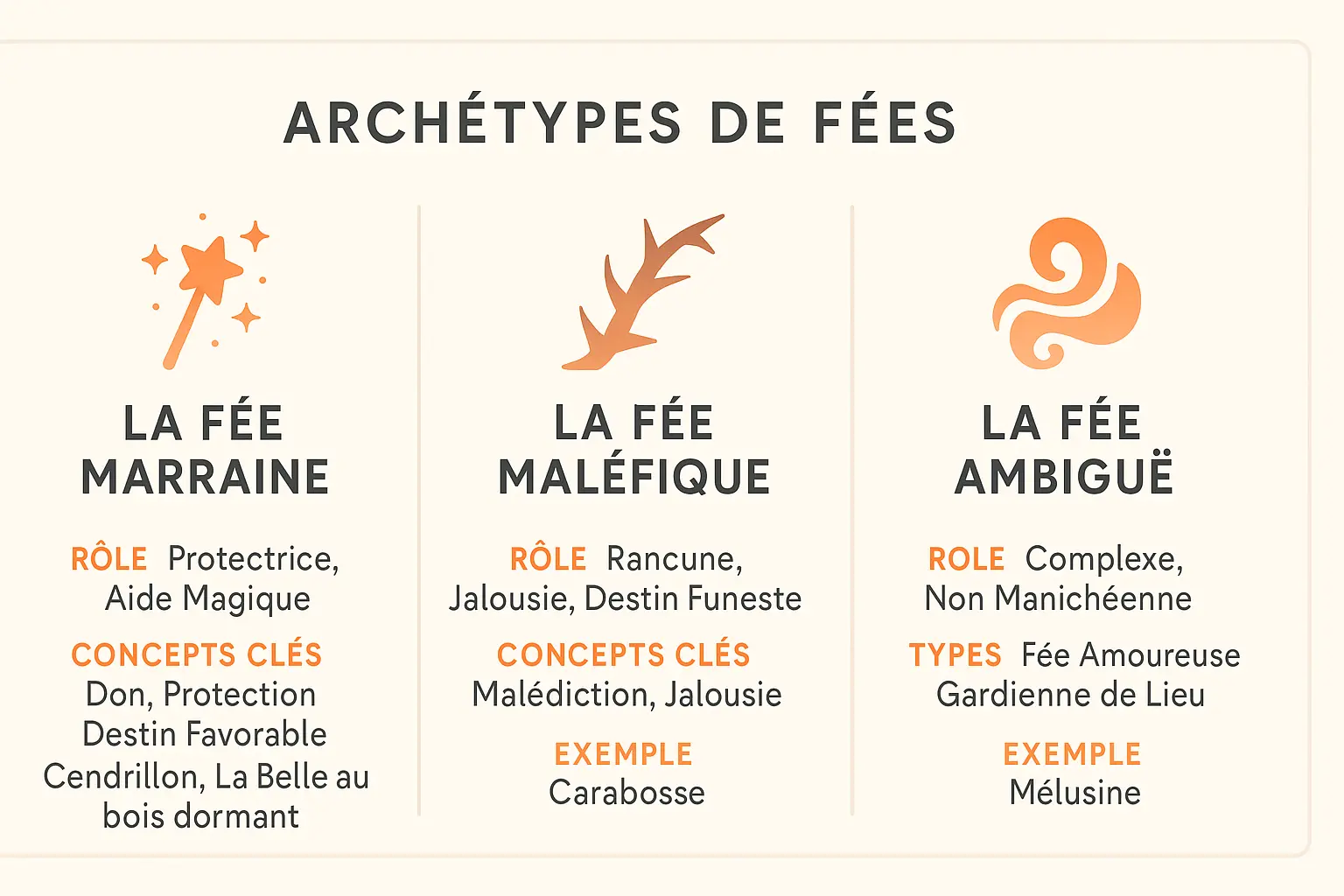 Contes de fées : les origines de créatures magiques 3 Archétypes des fées dans les contes