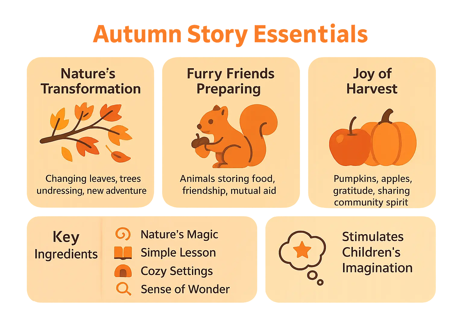 Autumn story elements visual