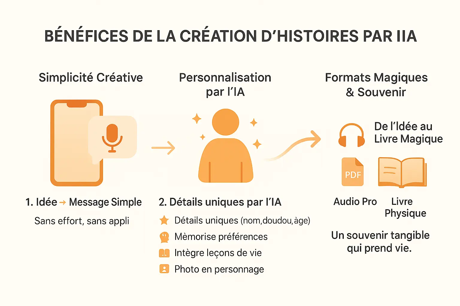 Création d'histoires personnalisées avec l'IA