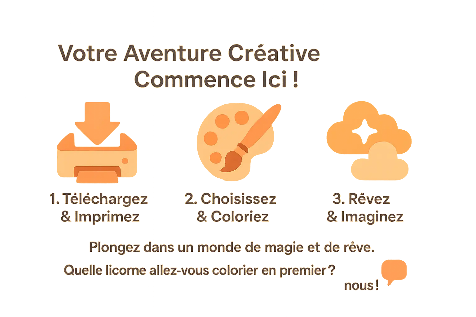 Enfant coloriant une licorne avec enthousiasme