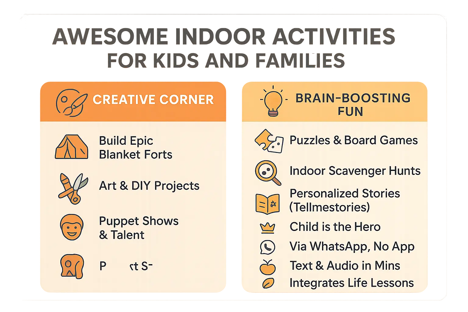 Indoor activities for kids
