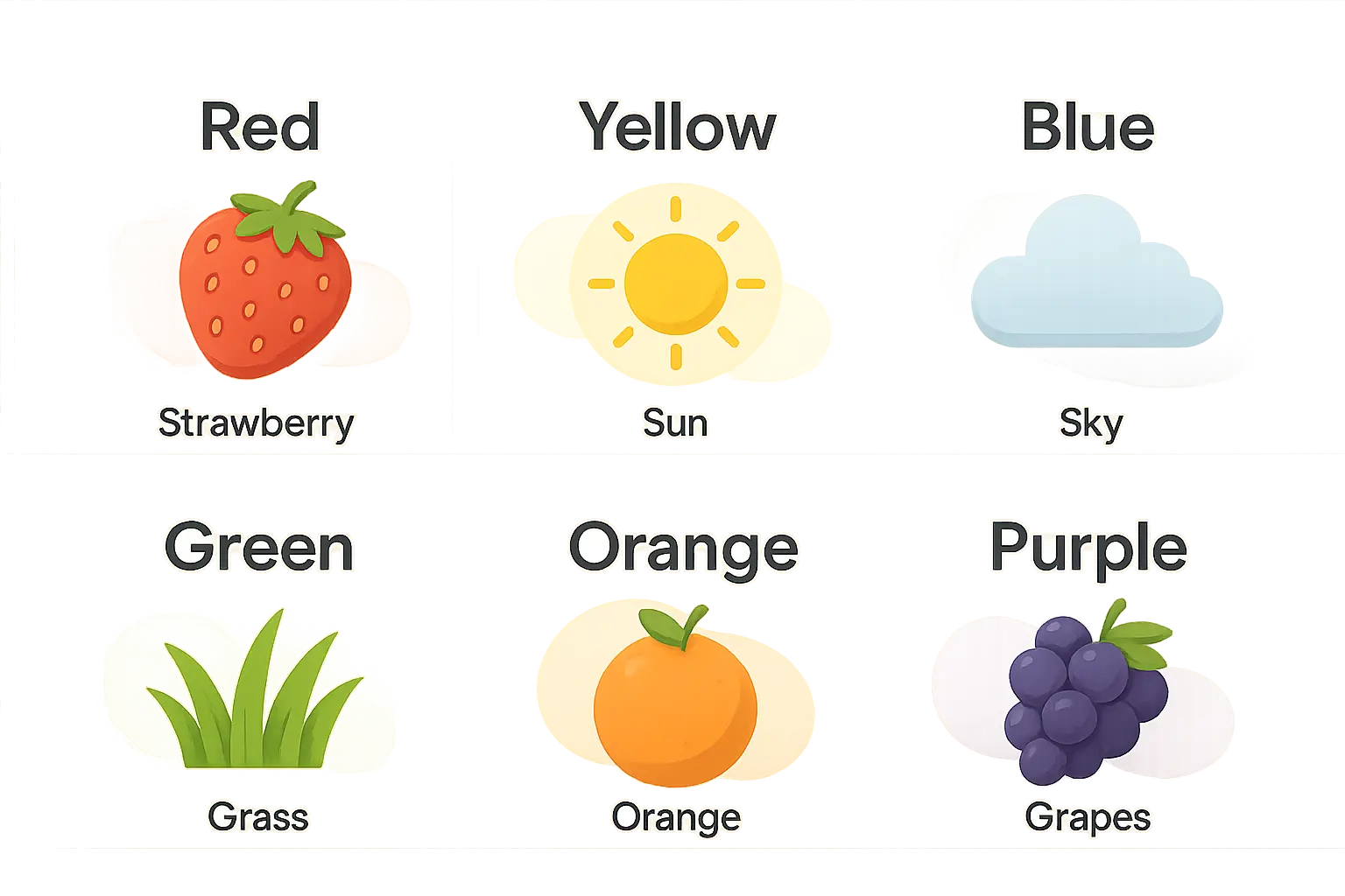 Color associations for kids