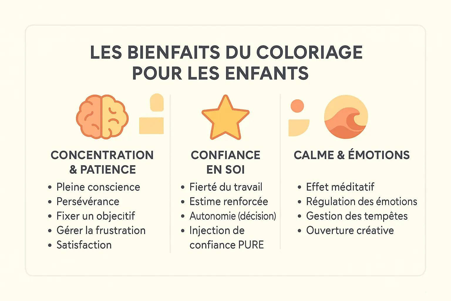 Enfant en train de colorier, assis sur le sol avec un livre ouvert et des crayons de couleur, dans un environnement lumineux et chaleureux