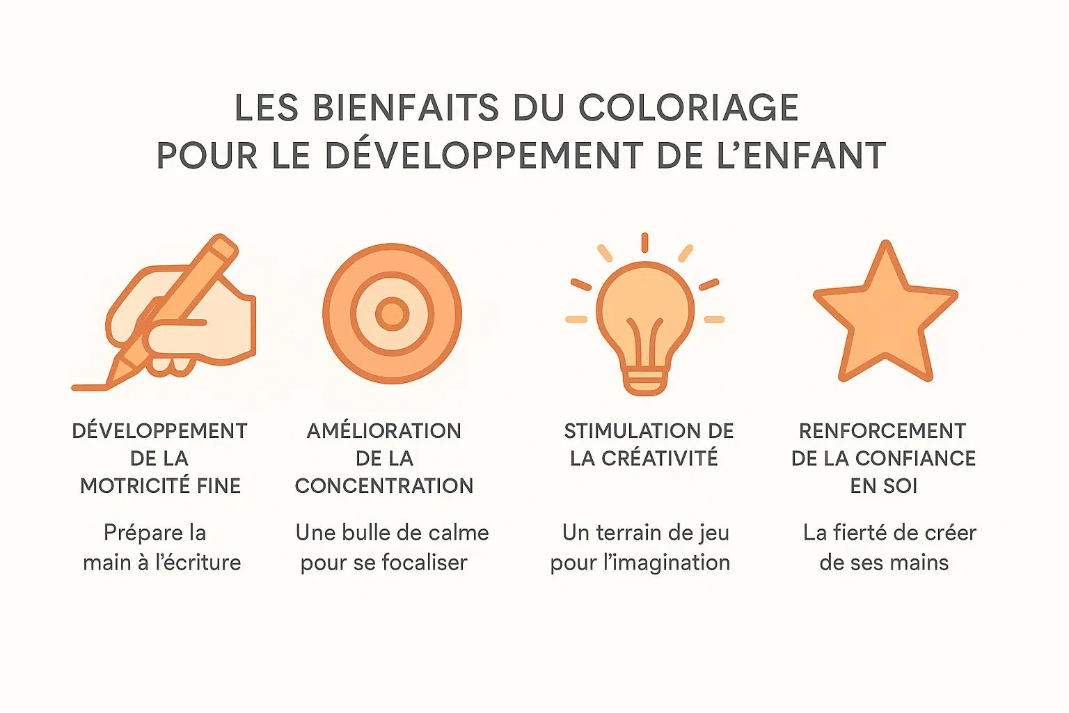 Enfant en pleine activité de coloriage