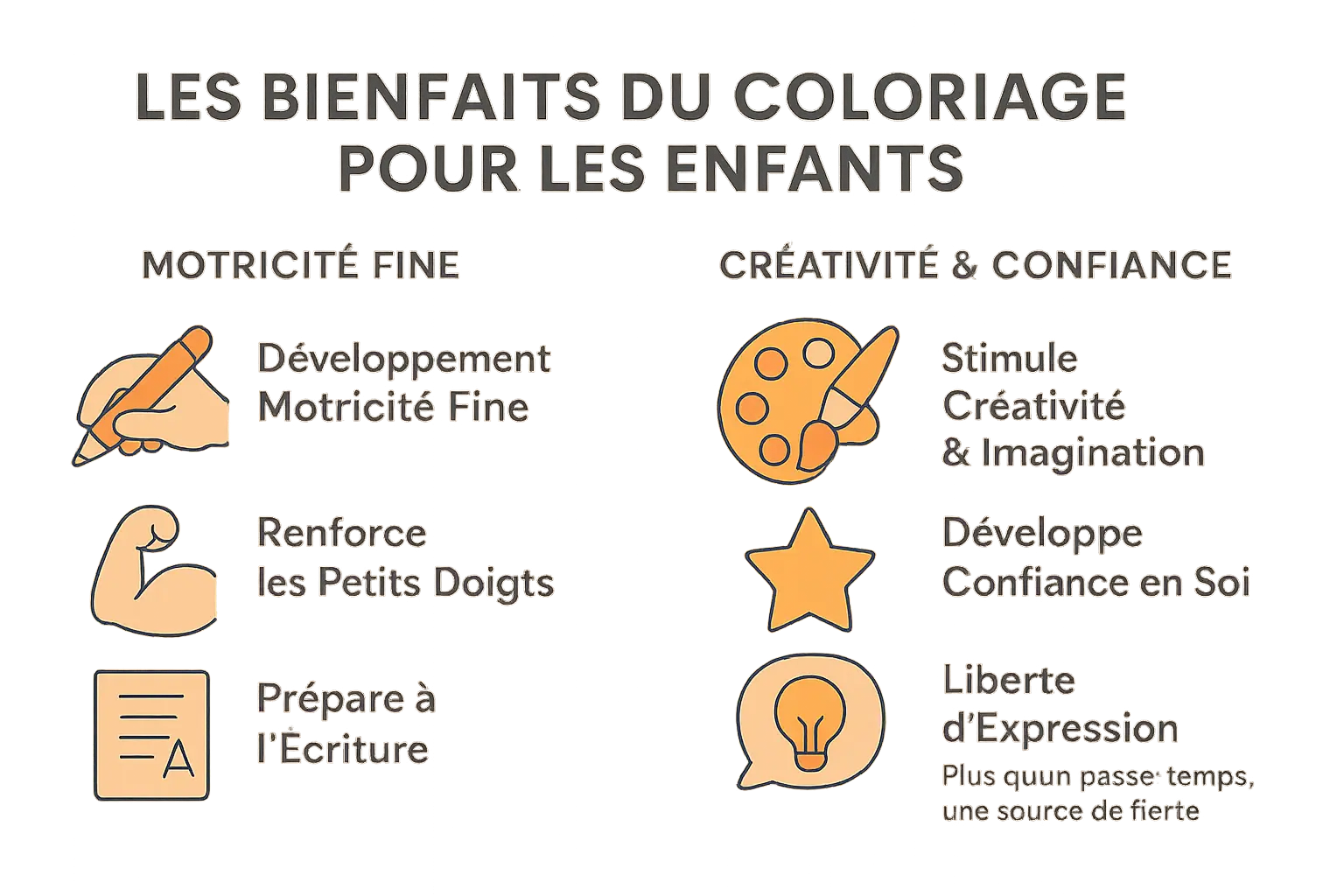 Enfant en pleine créativité avec un coloriage