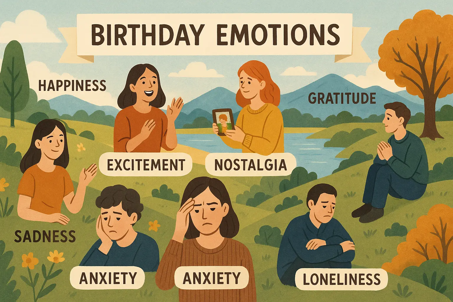 Birthday Stories: Beyond Celebration & Custom Emotion 2 Birthday Emotions Infographic