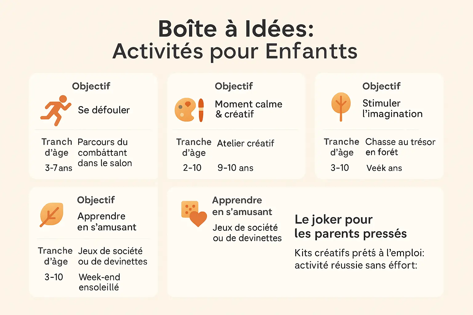 boite a idees activites pour enfants
