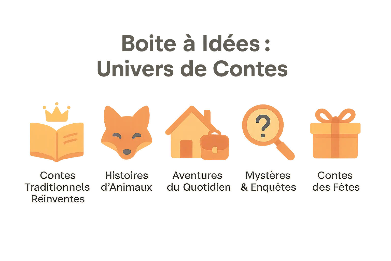 Boîte à idées pour contes d'enfants