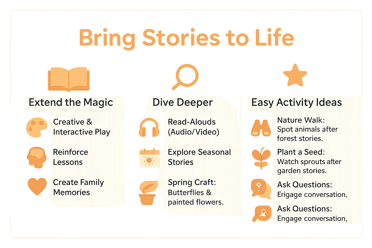 Kids crafting spring flowers after a storytime session