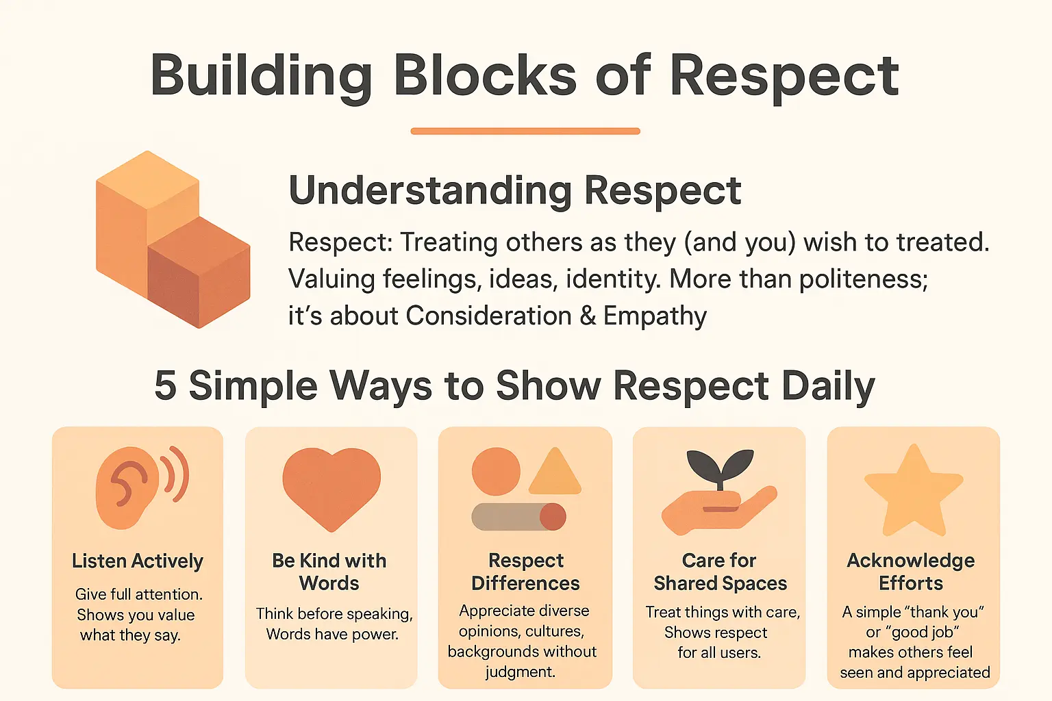 Building Blocks of Respect Illustration