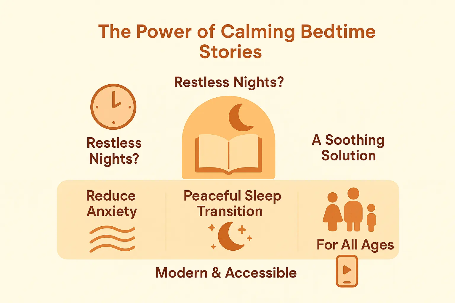 Professional infographic displaying <strong>Calming bedtime stories</strong> illustration with clear visual elements, educational content about calming bedtime stories, and research-backed benefits for child development