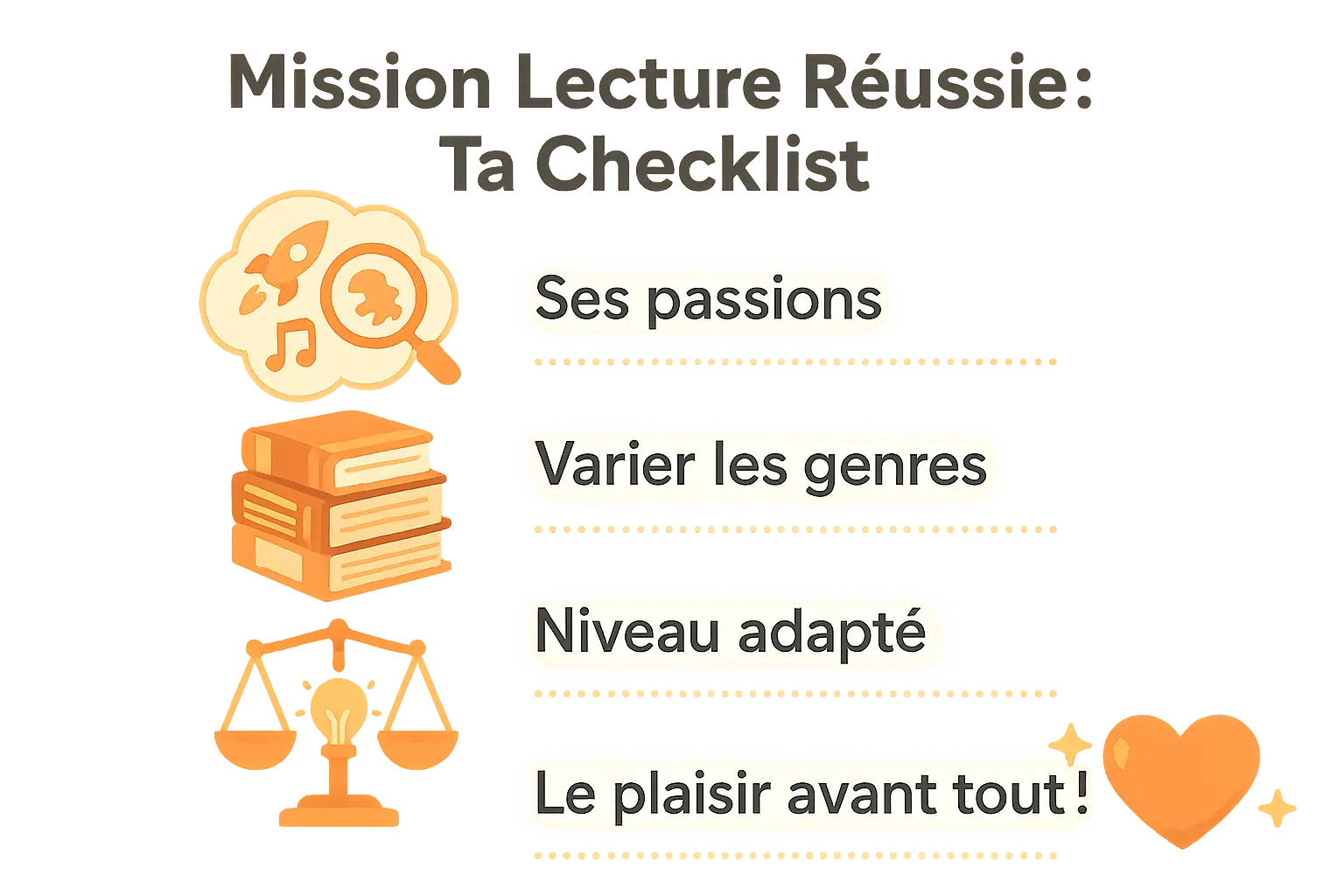 checklist choisir des livres pour les 8 ans