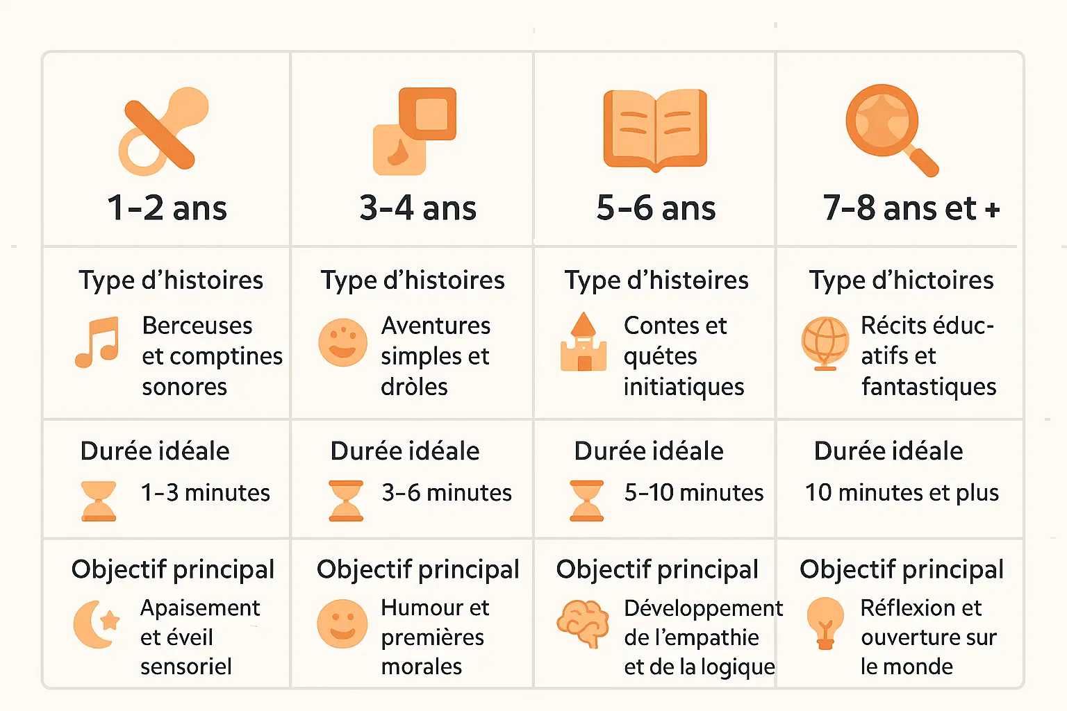 choisir des histoires audio pour enfants par age