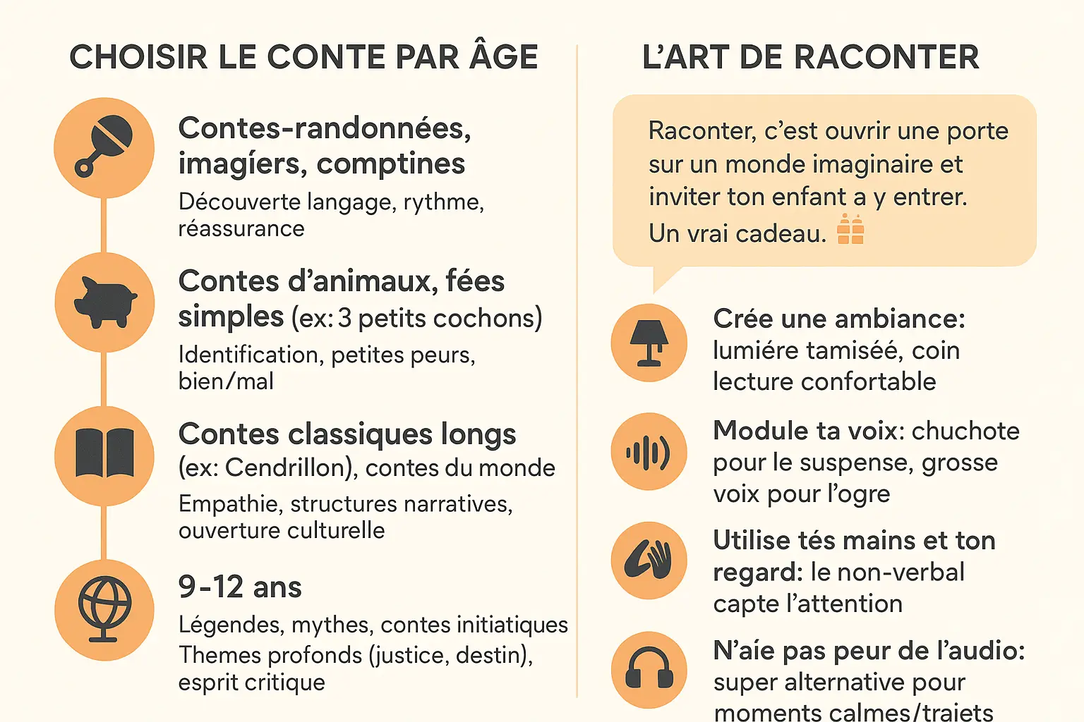 Choisir et raconter des contes pour enfants
