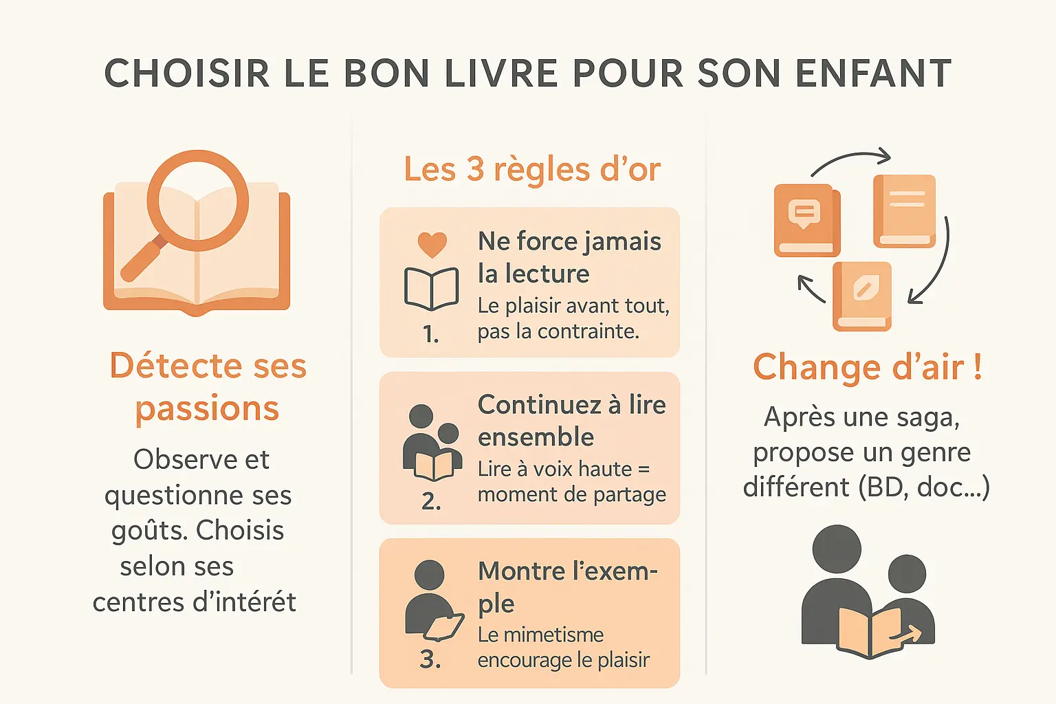Parent et enfant lisant un livre ensemble