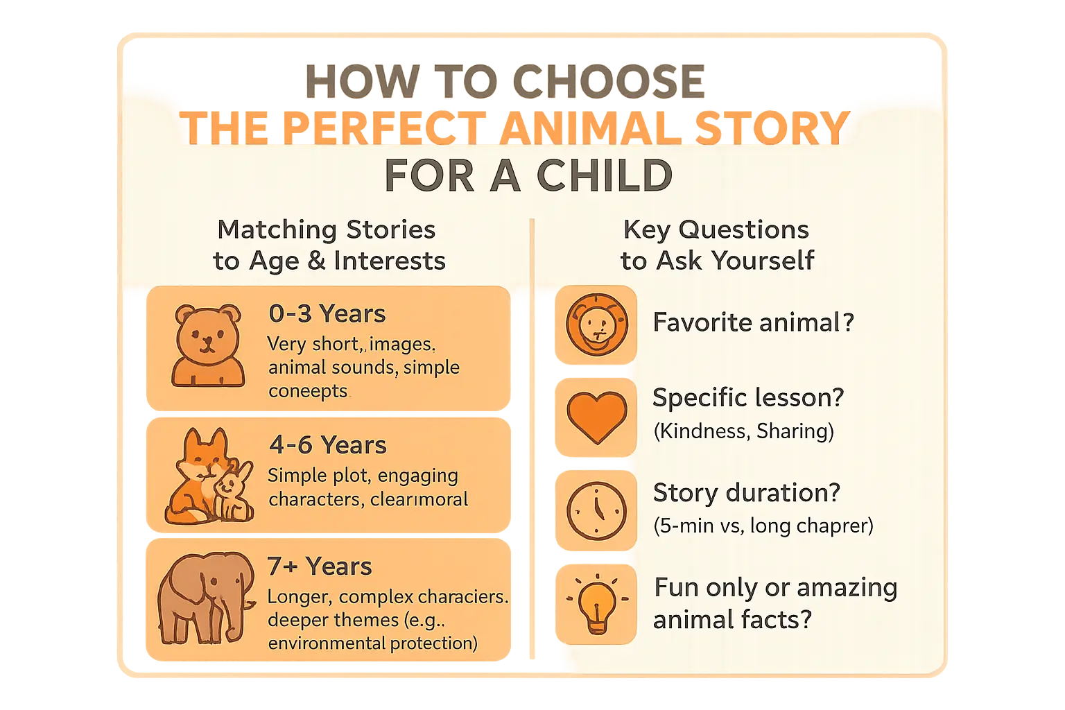 Choosing the perfect animal story for a child