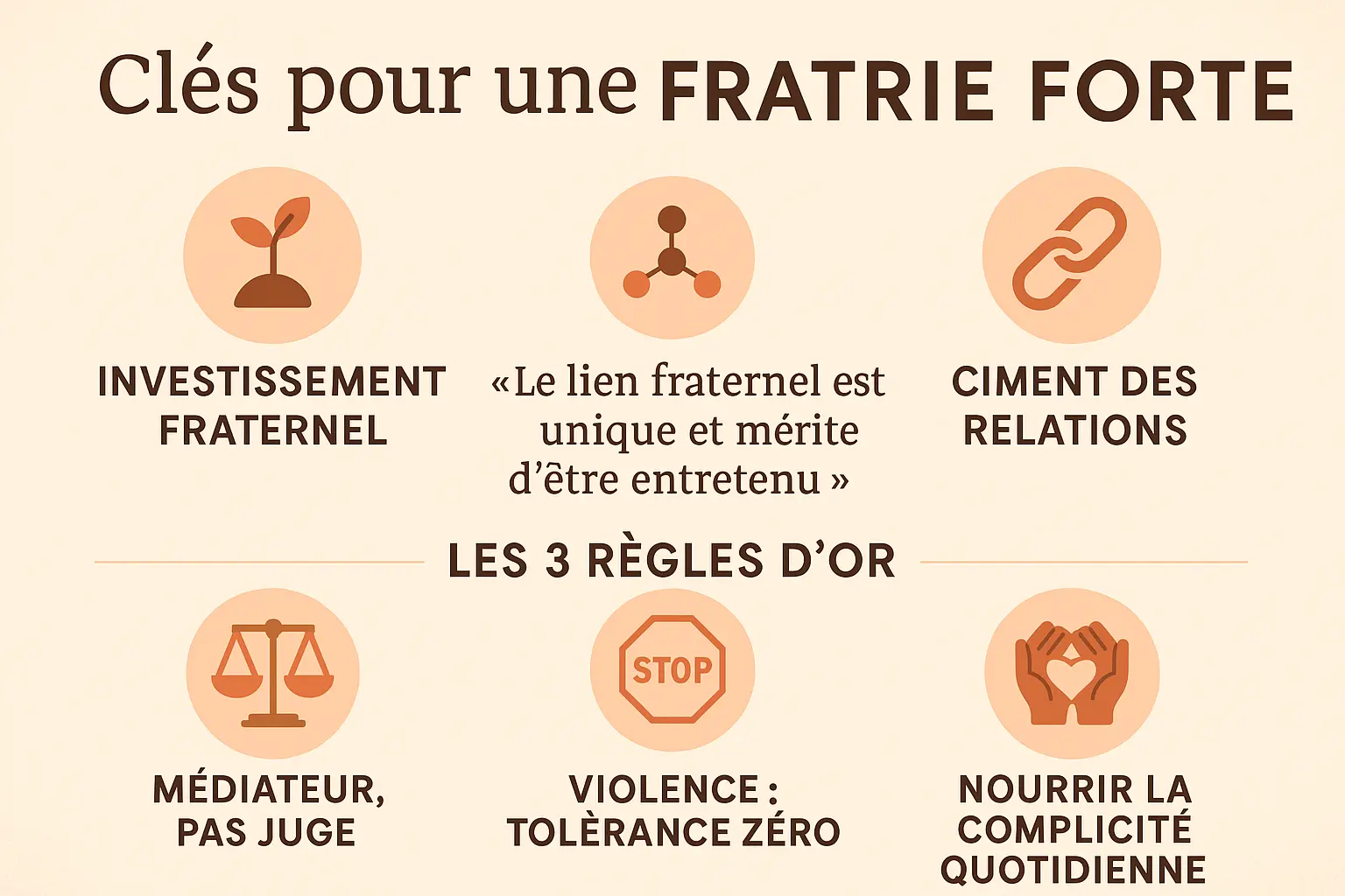 Clés pour une fratrie forte