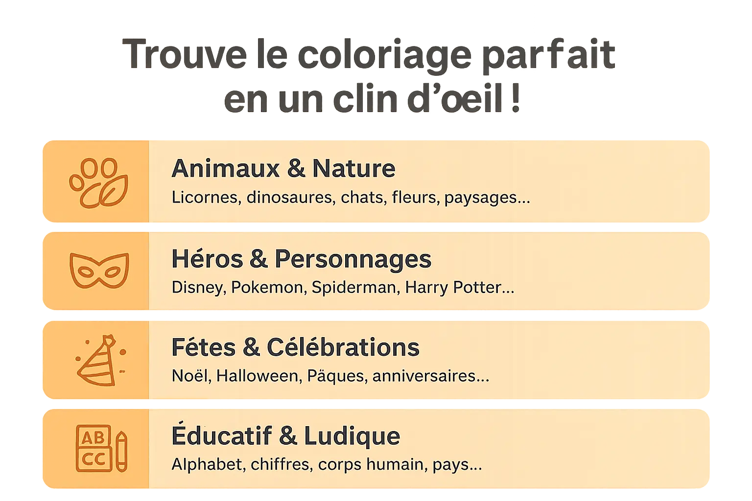 Coloriages imprimables