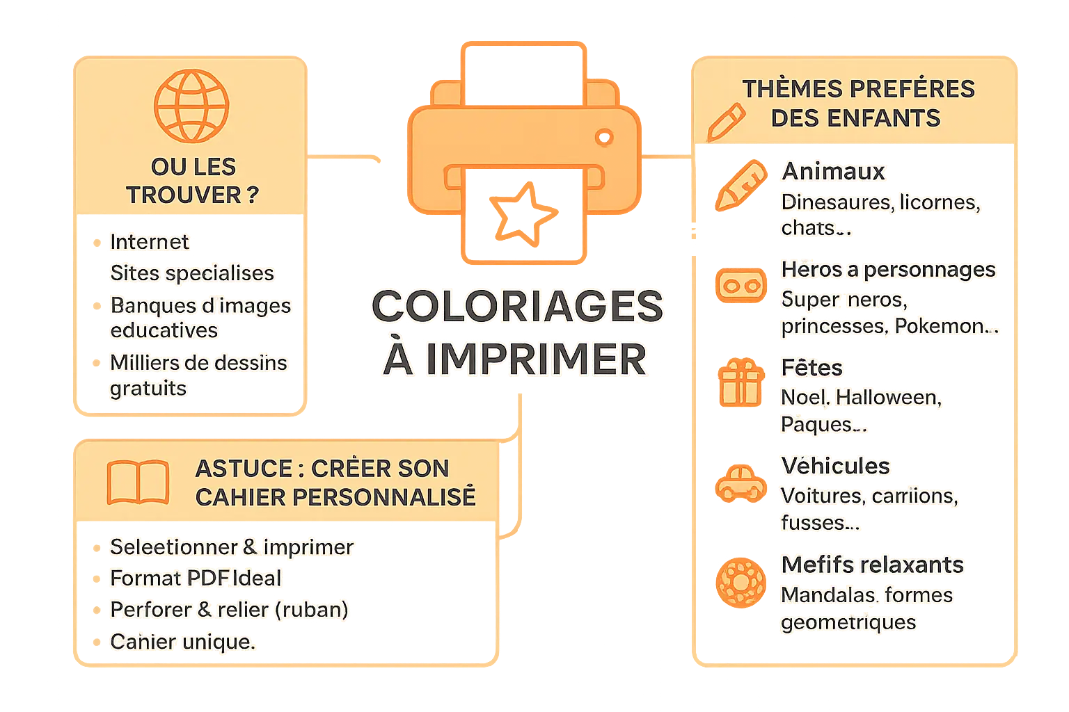 Enfant en train de colorier un dessin de licorne avec des crayons de couleur sur une table