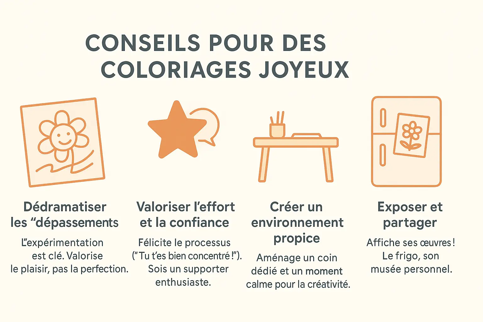 Conseils pour des coloriages joyeux
