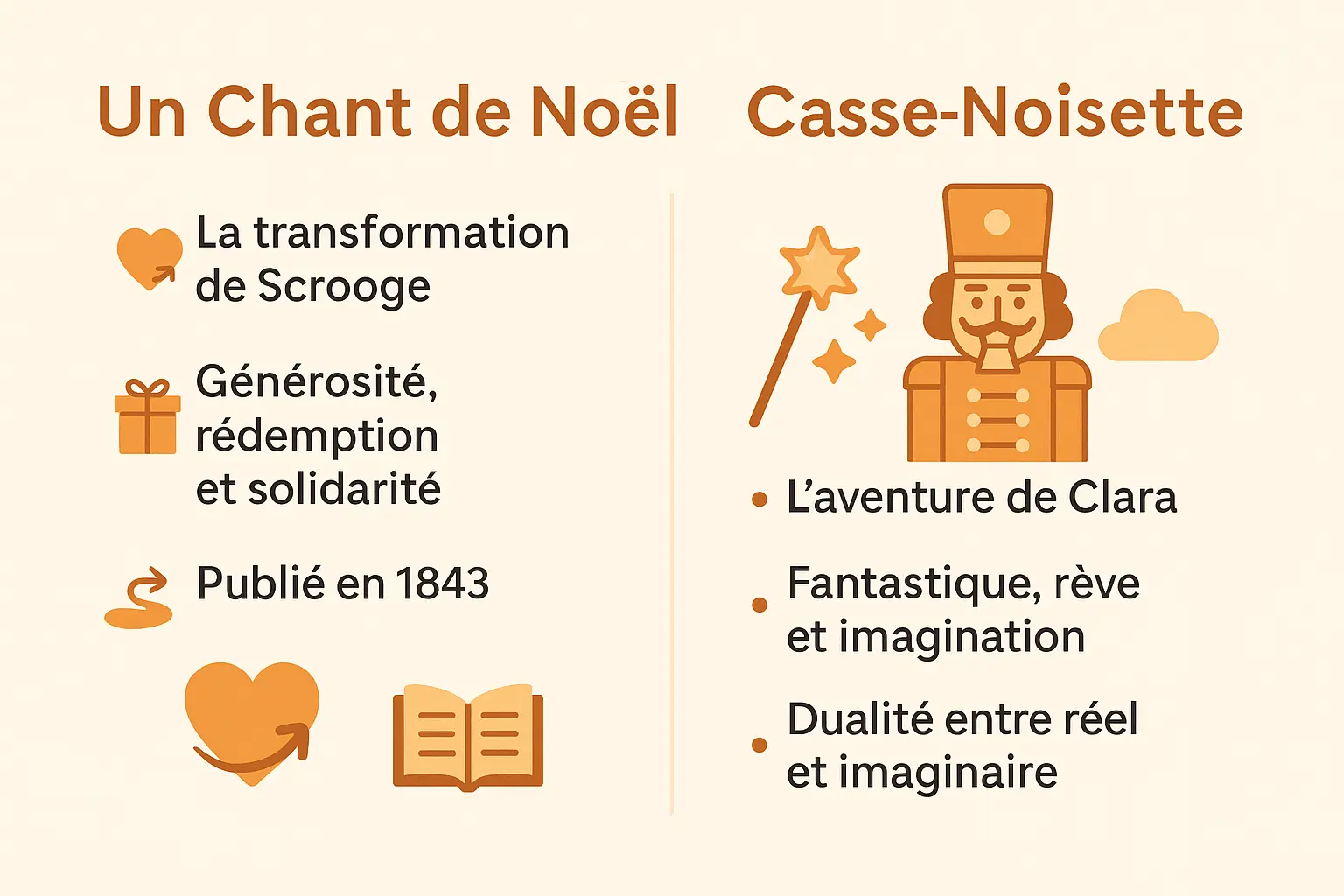 Illustration des contes de Noël emblématiques