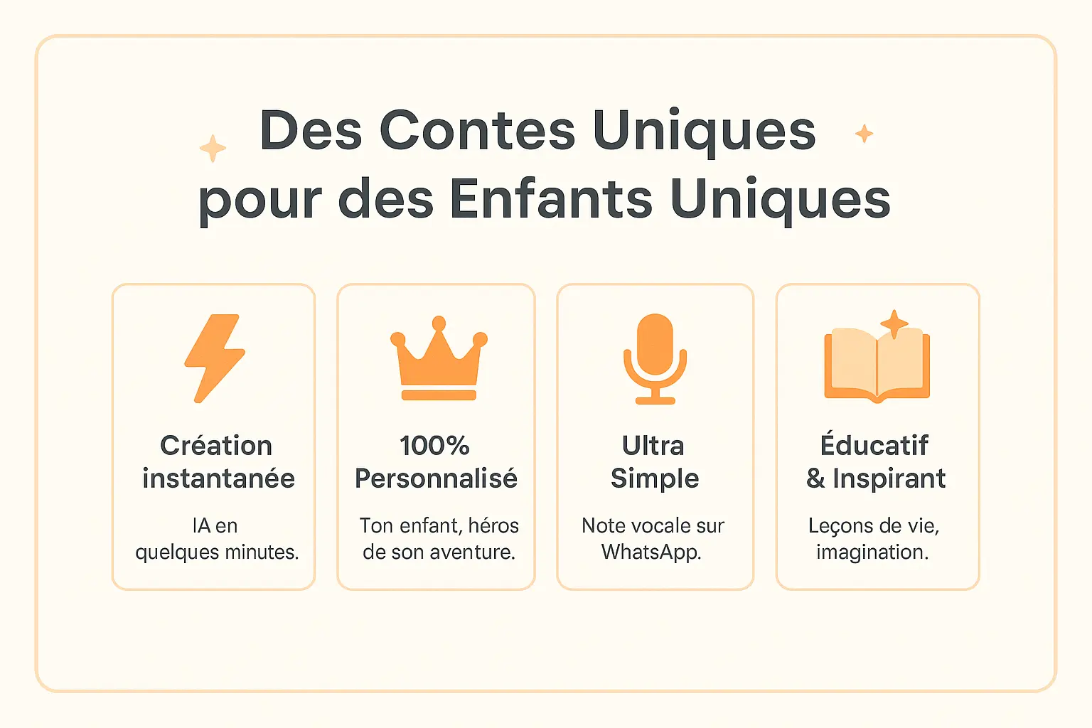 Enfant écoutant une histoire personnalisée via WhatsApp