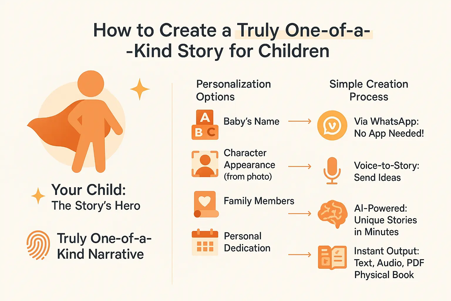 Personalized children's story creation process