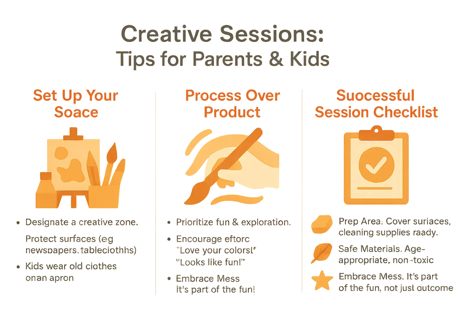 Creative session tips for parents and kids