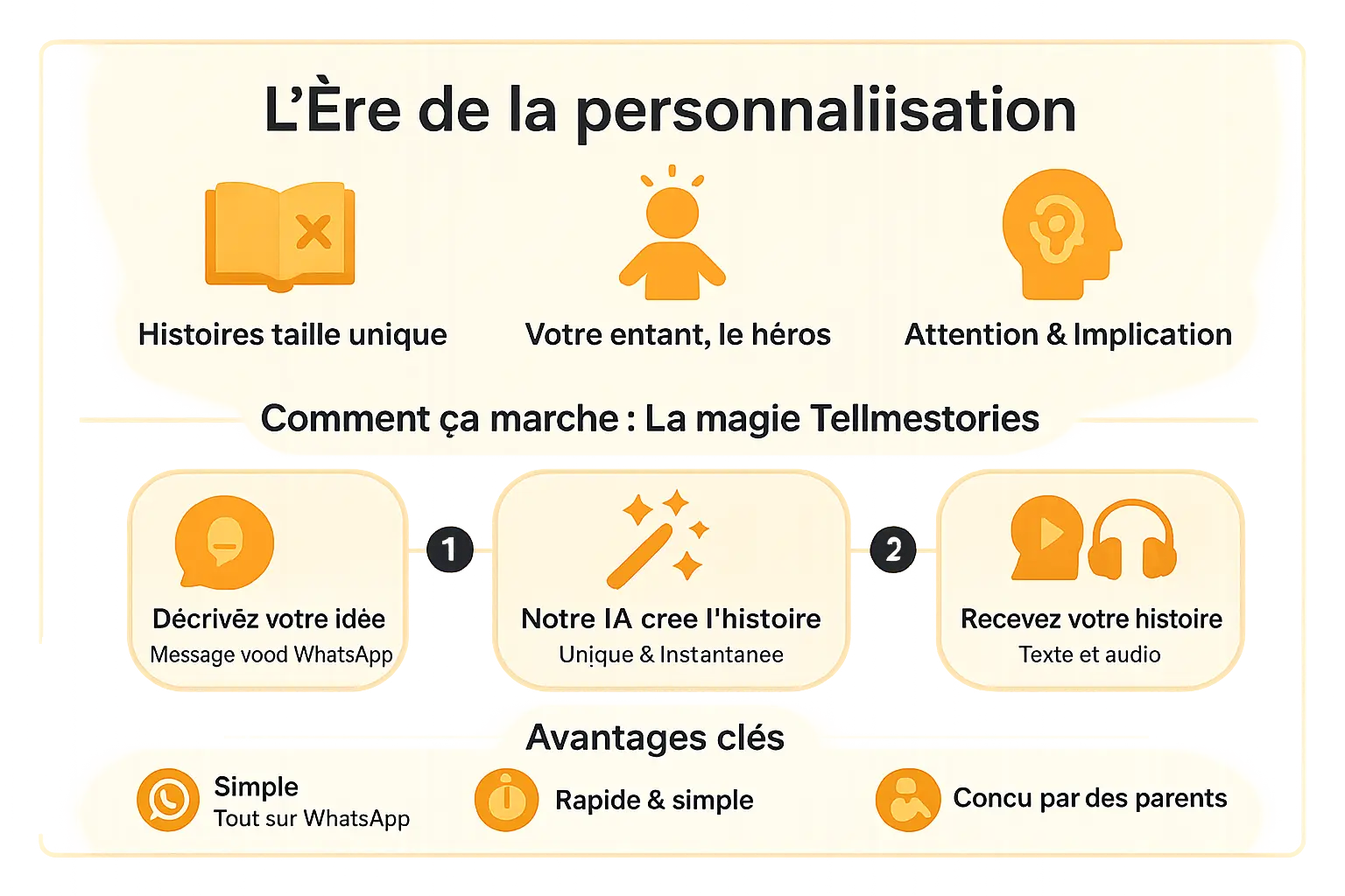 Enfant lisant une histoire personnalisée sur une tablette