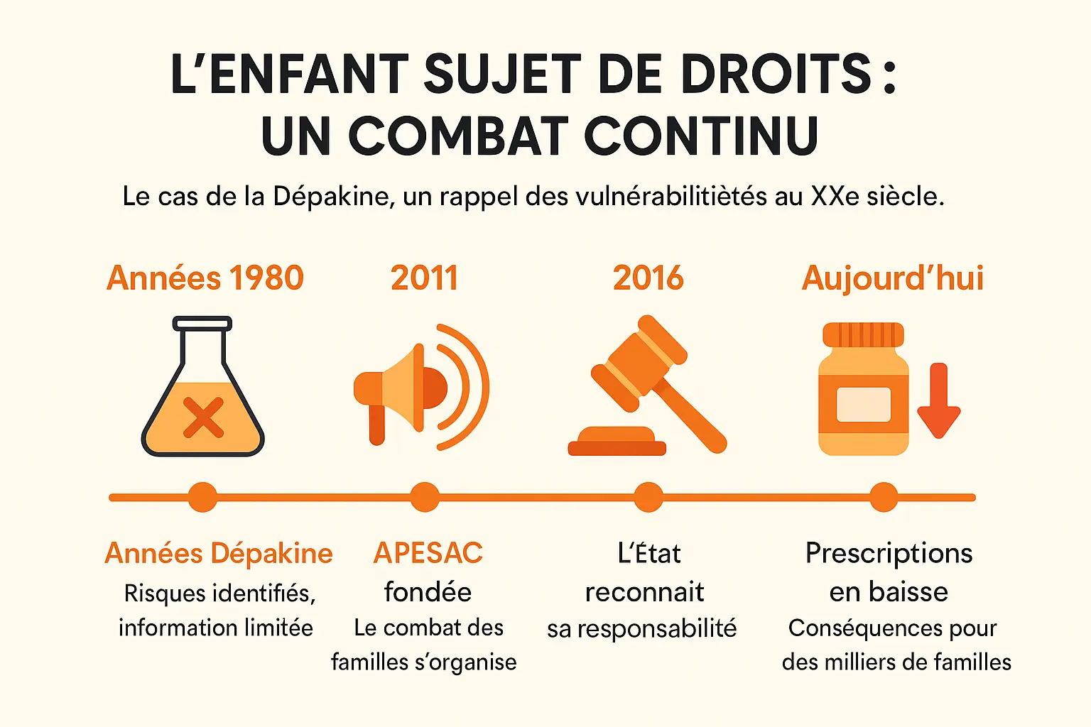 Illustration du combat pour les droits de l'enfant