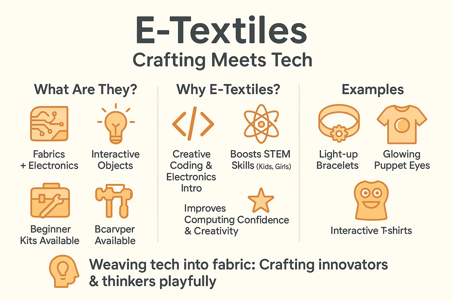 E-textiles crafting projects for kids