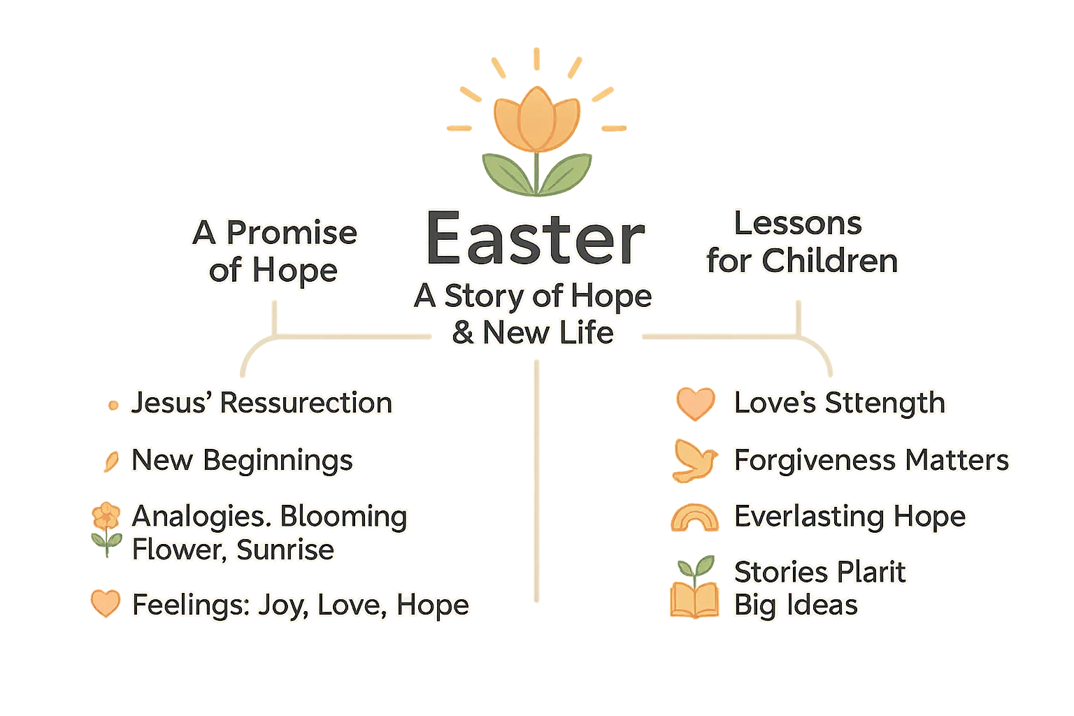 Children celebrating Easter with storybook