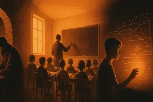 Histoire de l&rsquo;école : de Charlemagne à l&rsquo;IA 🚀