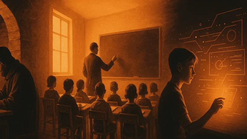 Histoire de l&rsquo;école : de Charlemagne à l&rsquo;IA 🚀