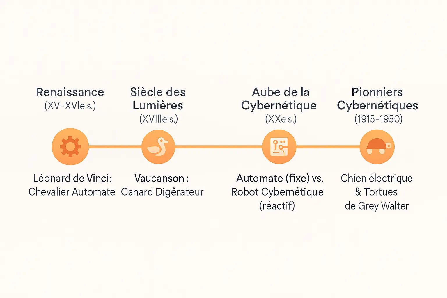 Évolution des automates à la cybernétique