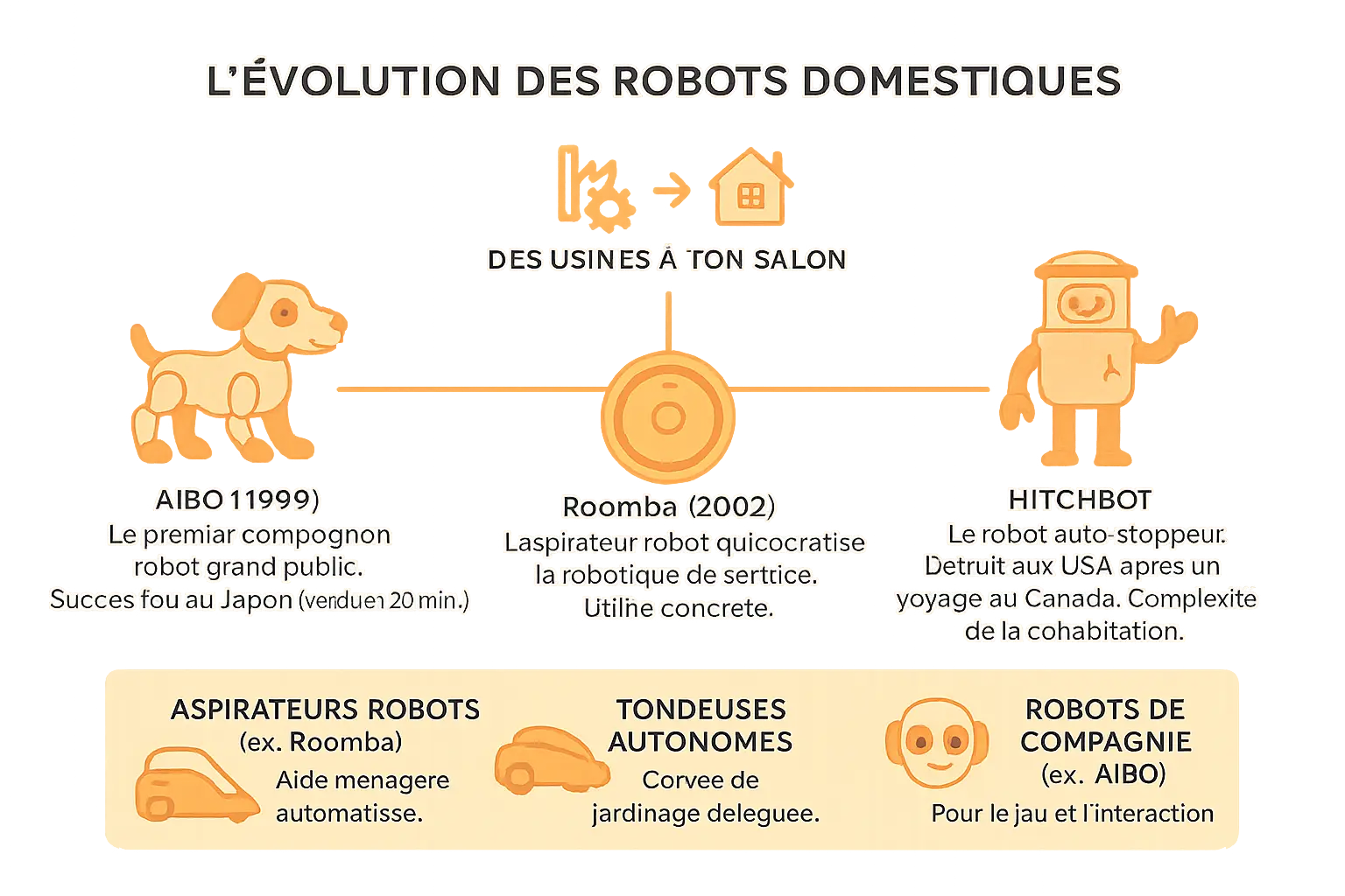 Évolution des robots domestiques
