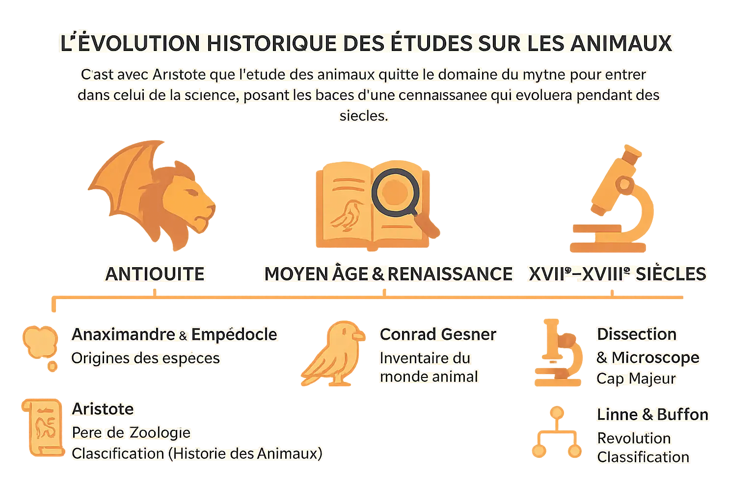 Évolution historique des études sur les animaux