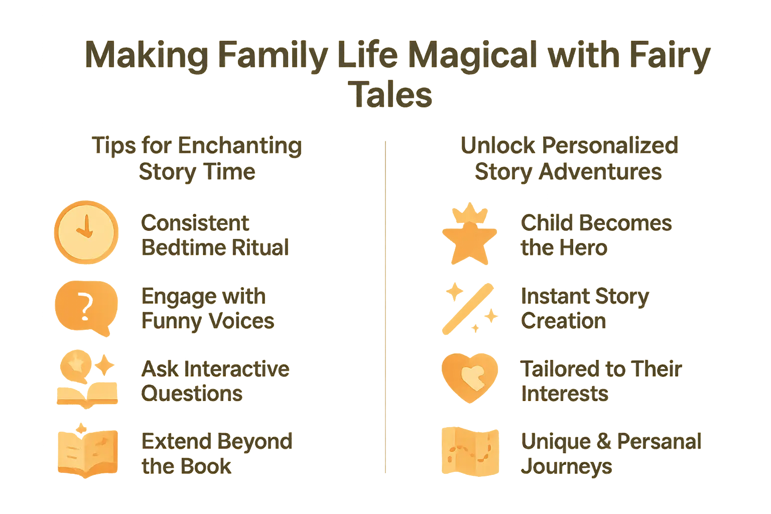 Family reading personalized fairy tales together