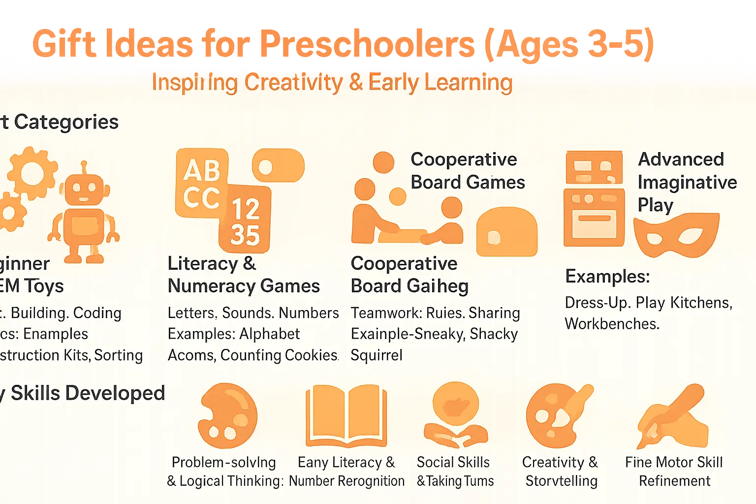 Preschoolers playing with educational toys