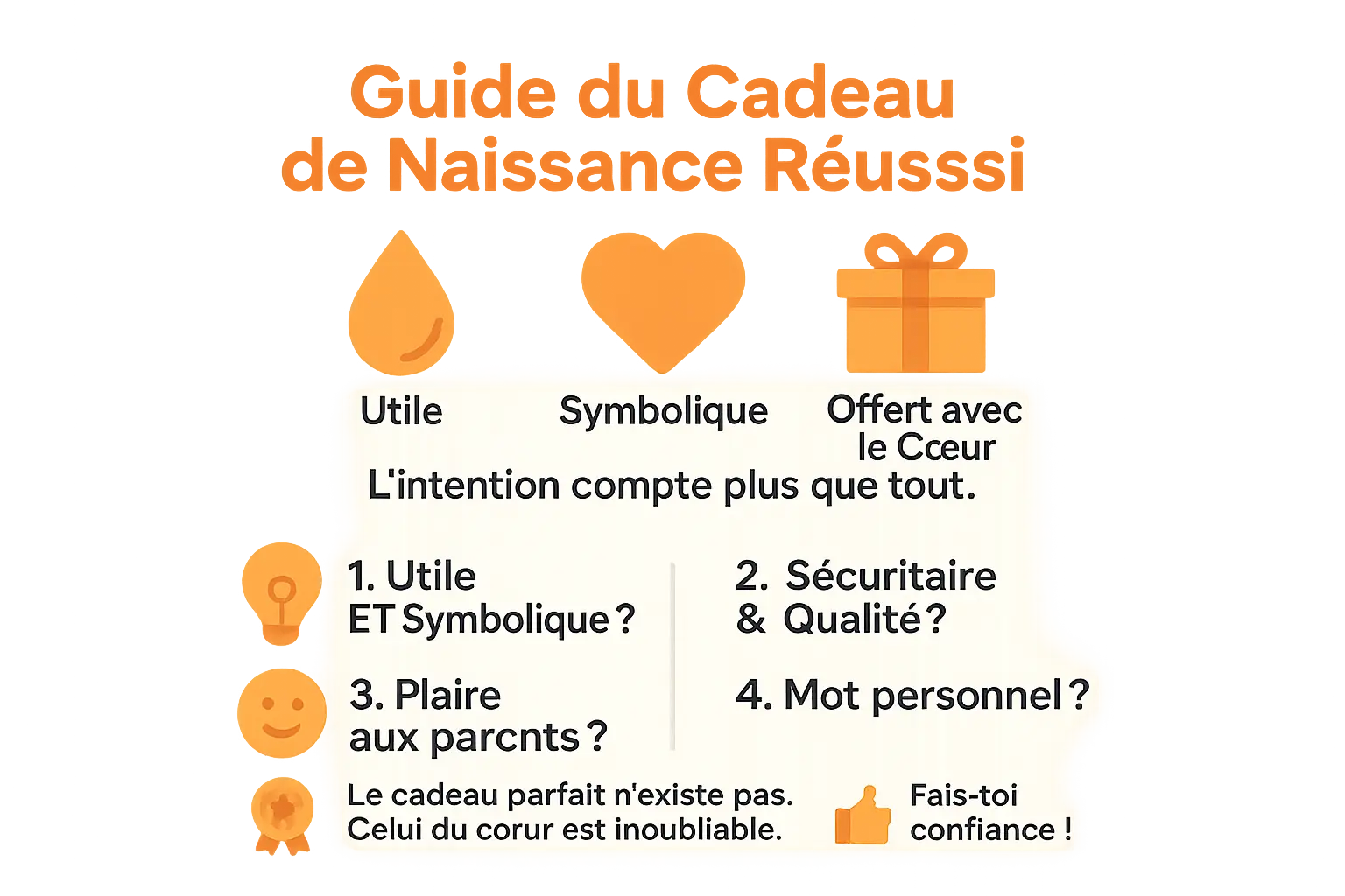 Guide cadeau de naissance réussi
