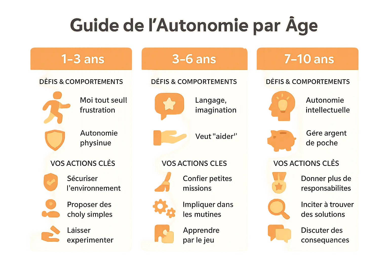Illustration de l'autonomie par âge