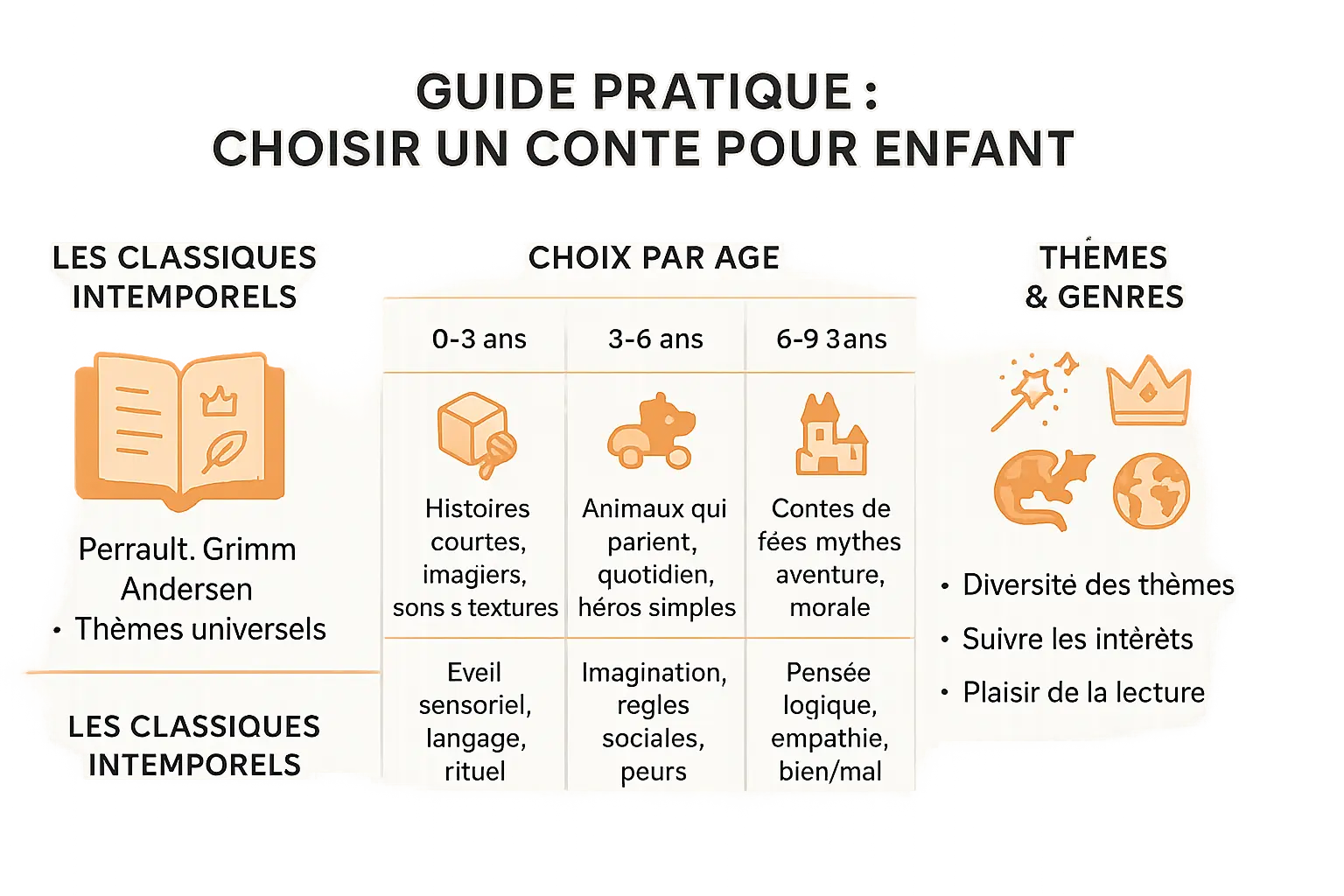 Choisir le bon conte pour enfant