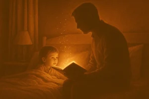 Histoire du soir courte : transf. coucher en moment magique