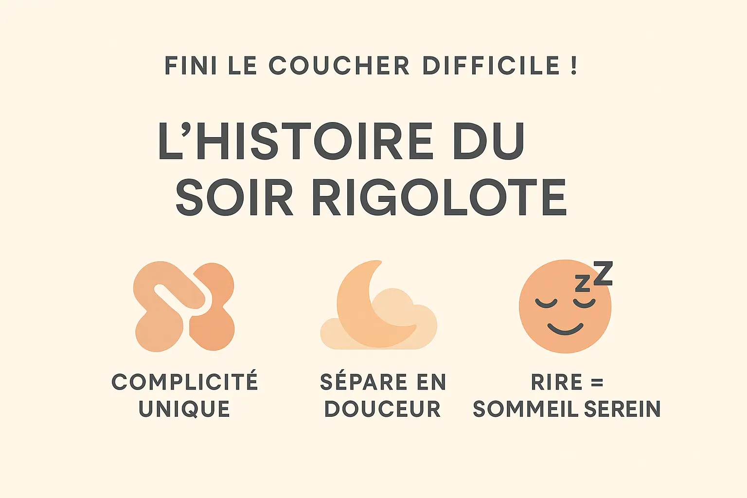 Illustration d'une famille riant ensemble avant le coucher