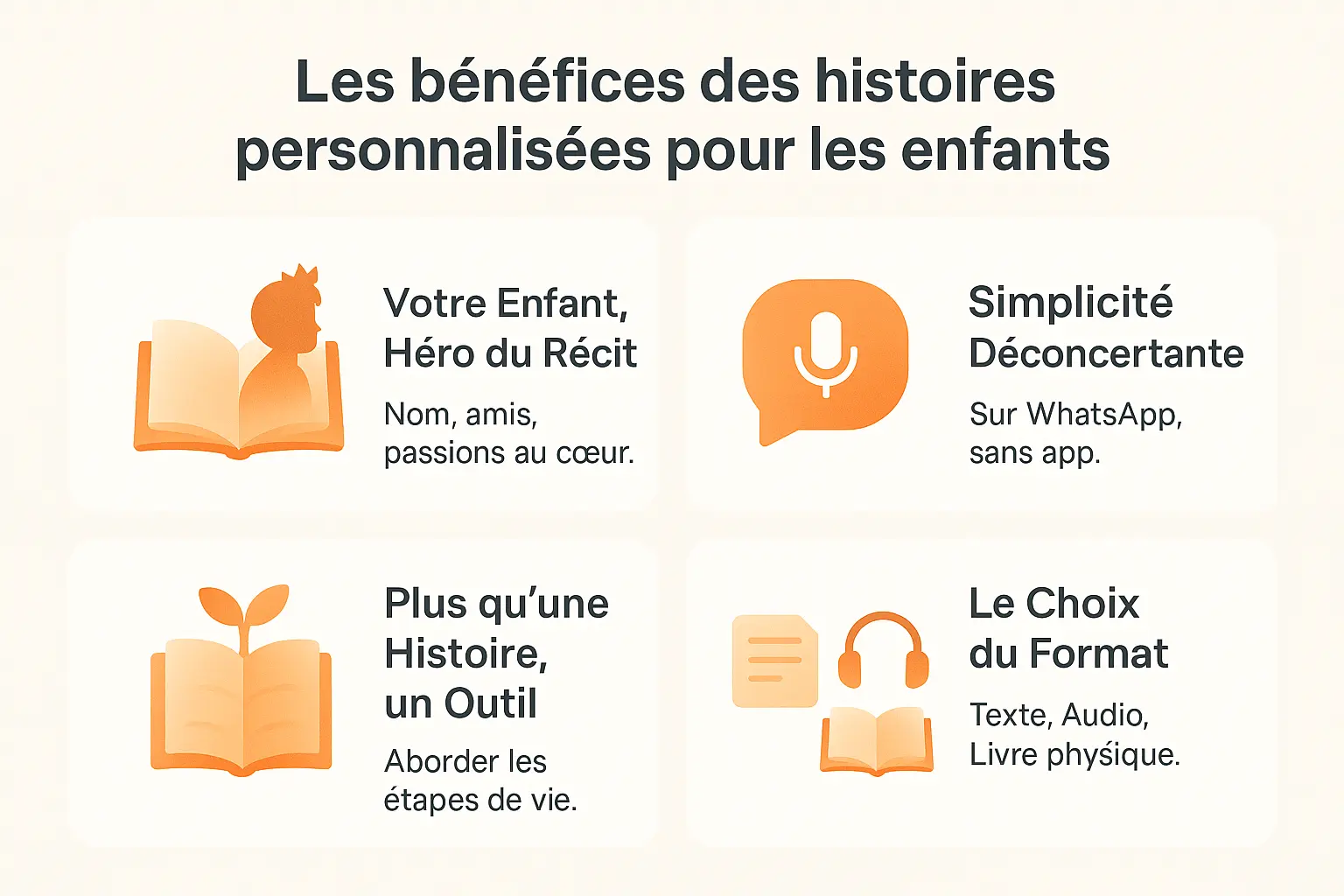 Enfant souriant en écoutant une histoire personnalisée sur une tablette familiale