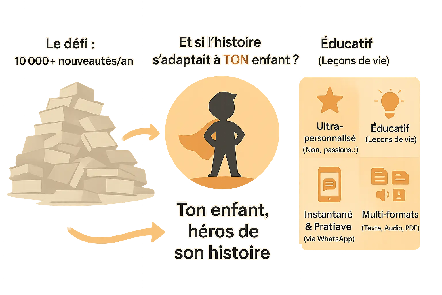 histoires personnalisees pour enfants linfographie